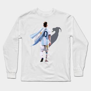 Vintage Messi GOAT Retro Long Sleeve T-Shirt